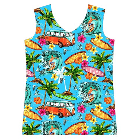 Summer Pattern Seamless Women s Basketball Tank Top from ArtsNow.com Front