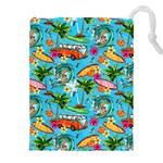 Summer Pattern Seamless Drawstring Pouch (4XL)