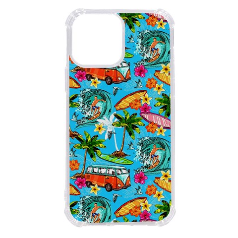 Summer Pattern Seamless iPhone 13 Pro Max TPU UV Print Case from ArtsNow.com Front