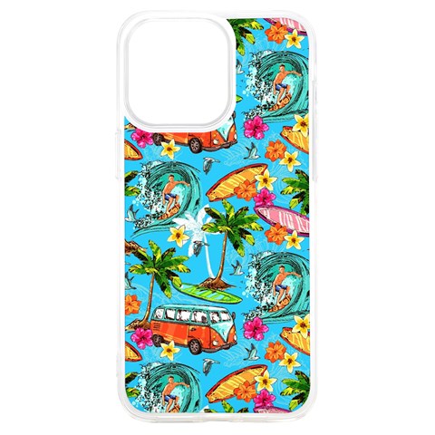 Summer Pattern Seamless iPhone 15 Plus TPU UV Print Case from ArtsNow.com Front