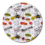 Pattern Seamless Texture Cartoon Round Mousepad