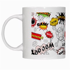 Pattern Seamless Texture Cartoon White Mug from ArtsNow.com Left