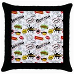 Pattern Seamless Texture Cartoon Throw Pillow Case (Black)