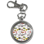 Pattern Seamless Texture Cartoon Key Chain Watches