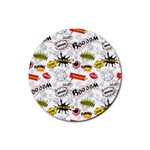 Pattern Seamless Texture Cartoon Rubber Coaster (Round)