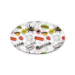 Pattern Seamless Texture Cartoon Sticker Oval (100 pack)