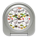 Pattern Seamless Texture Cartoon Travel Alarm Clock