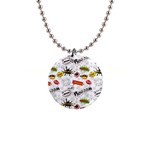 Pattern Seamless Texture Cartoon 1  Button Necklace