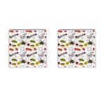 Pattern Seamless Texture Cartoon Cufflinks (Square)