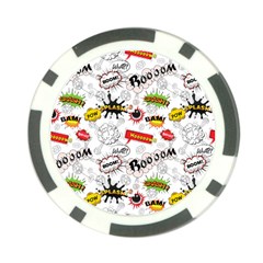 Pattern Seamless Texture Cartoon Poker Chip Card Guard from ArtsNow.com Front