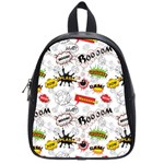 Pattern Seamless Texture Cartoon School Bag (Small)