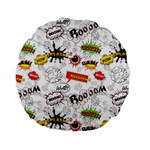 Pattern Seamless Texture Cartoon Standard 15  Premium Round Cushions