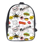 Pattern Seamless Texture Cartoon School Bag (XL)