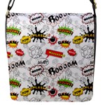 Pattern Seamless Texture Cartoon Flap Closure Messenger Bag (S)