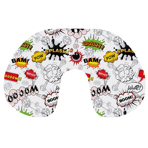 Pattern Seamless Texture Cartoon Travel Neck Pillow from ArtsNow.com Front