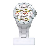 Pattern Seamless Texture Cartoon Plastic Nurses Watch