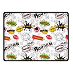 Pattern Seamless Texture Cartoon Two Sides Fleece Blanket (Small)