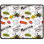 Pattern Seamless Texture Cartoon Two Sides Fleece Blanket (Medium)