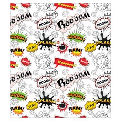 Pattern Seamless Texture Cartoon Drawstring Pouch (Small) from ArtsNow.com Front