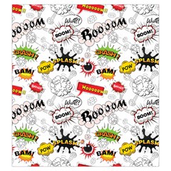 Pattern Seamless Texture Cartoon Drawstring Pouch (Large) from ArtsNow.com Back