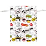 Pattern Seamless Texture Cartoon Lightweight Drawstring Pouch (XL)