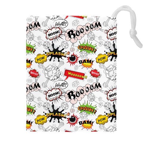 Pattern Seamless Texture Cartoon Drawstring Pouch (5XL) from ArtsNow.com Front