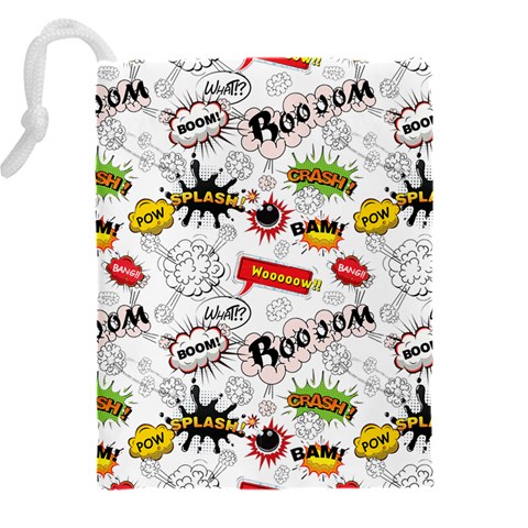 Pattern Seamless Texture Cartoon Drawstring Pouch (5XL) from ArtsNow.com Back