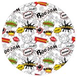 Pattern Seamless Texture Cartoon UV Print Acrylic Ornament Round