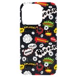 Pattern Seamless Texture Cartoon iPhone 14 Pro Black UV Print Case