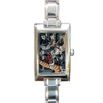 Dragon Snake Legend Japanese Mythology Rectangle Italian Charm Watch