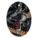 Dragon Snake Legend Japanese Mythology Ornament (Oval)