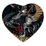 Dragon Snake Legend Japanese Mythology Ornament (Heart)