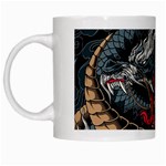 Dragon Snake Legend Japanese Mythology White Mug