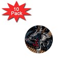 Dragon Snake Legend Japanese Mythology 1  Mini Buttons (10 pack) 