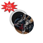 Dragon Snake Legend Japanese Mythology 1.75  Magnets (100 pack) 