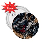 Dragon Snake Legend Japanese Mythology 2.25  Buttons (10 pack) 