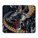 Dragon Snake Legend Japanese Mythology Large Mousepad