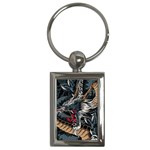 Dragon Snake Legend Japanese Mythology Key Chain (Rectangle)