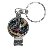 Dragon Snake Legend Japanese Mythology Nail Clippers Key Chain