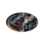 Dragon Snake Legend Japanese Mythology Sticker (Oval)