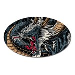 Dragon Snake Legend Japanese Mythology Oval Magnet