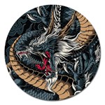 Dragon Snake Legend Japanese Mythology Magnet 5  (Round)