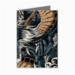 Dragon Snake Legend Japanese Mythology Mini Greeting Card