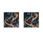 Dragon Snake Legend Japanese Mythology Cufflinks (Square)