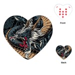 Dragon Snake Legend Japanese Mythology Playing Cards Single Design (Heart)