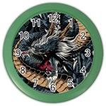 Dragon Snake Legend Japanese Mythology Color Wall Clock