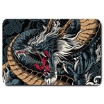 Dragon Snake Legend Japanese Mythology Large Doormat