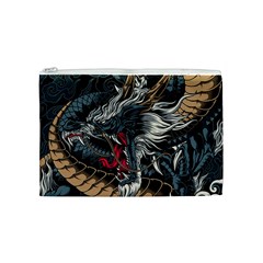 Dragon Snake Legend Japanese Mythology Cosmetic Bag (Medium) from ArtsNow.com Front