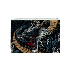 Dragon Snake Legend Japanese Mythology Cosmetic Bag (Medium) from ArtsNow.com Back