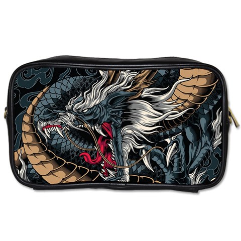 Dragon Snake Legend Japanese Mythology Toiletries Bag (One Side) from ArtsNow.com Front